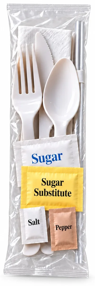 Complete Meal Kit: Cutlery + Condiments, Medd Max item 9HWCSSSP250