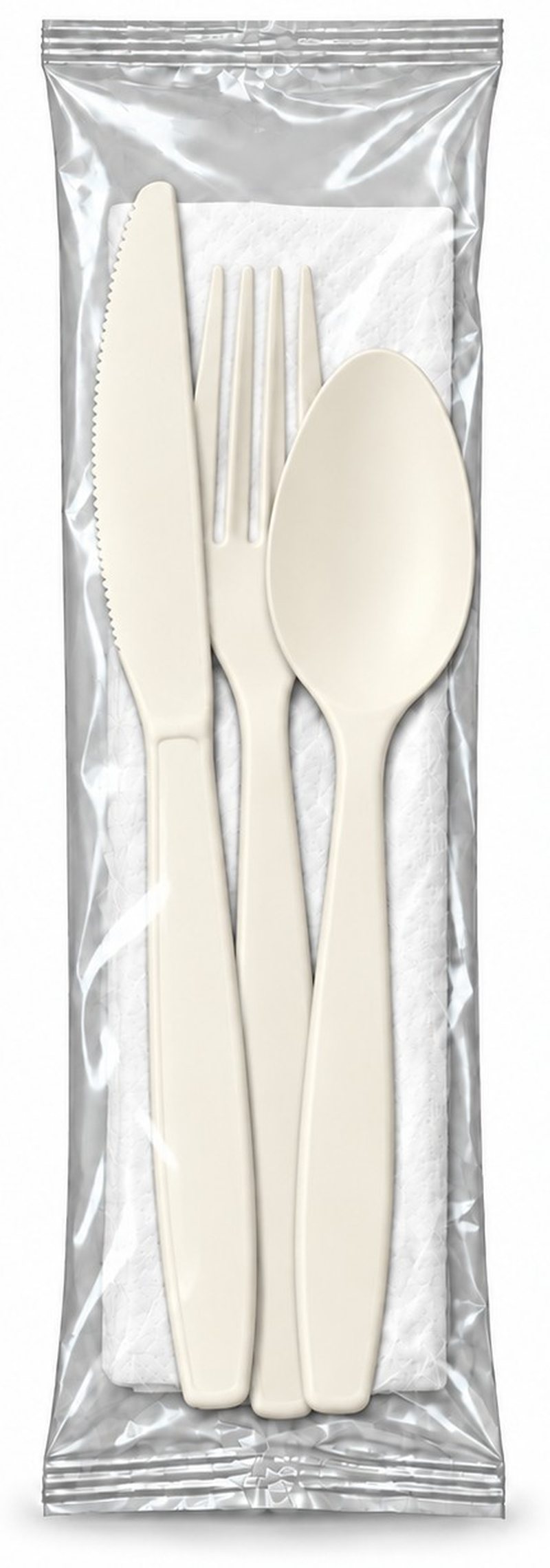 Compostable CPLA Cutlery Kit with Napkin