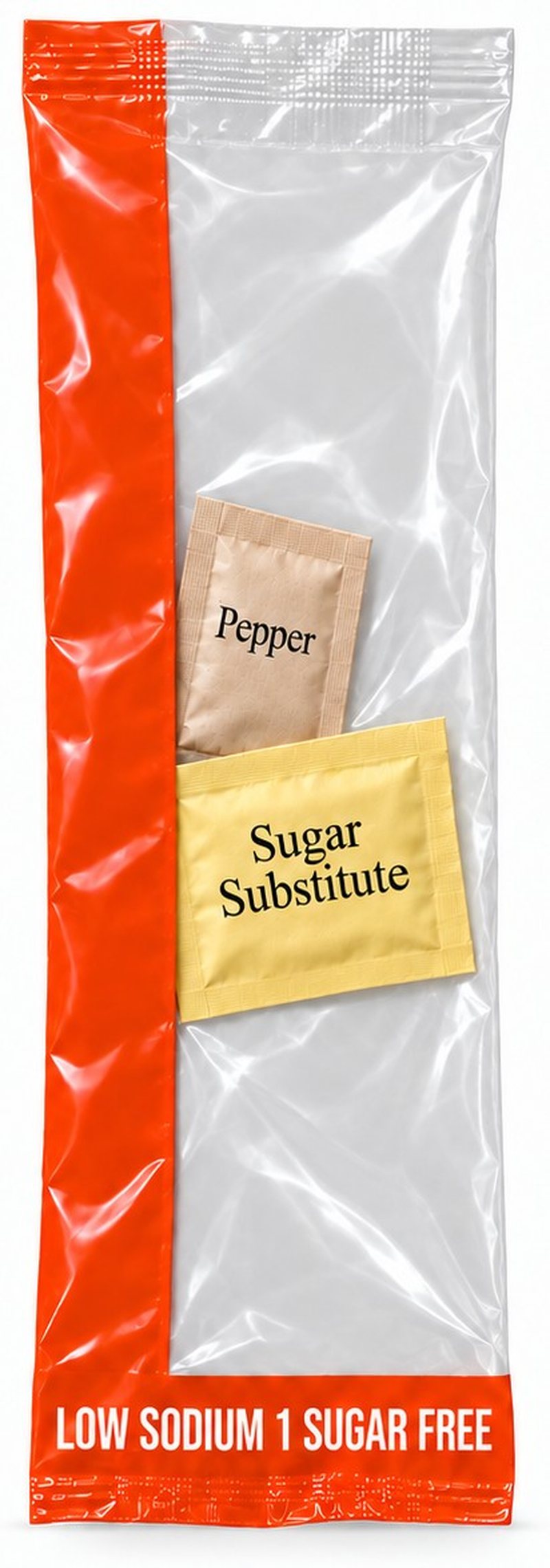 Orange Low-Sodium / Sugar-Free Condiment Kit
