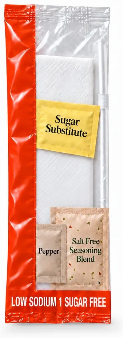 Orange Low-Sodium / Sugar-Free Pouch with Seasoning, Medd Max item OK2250S