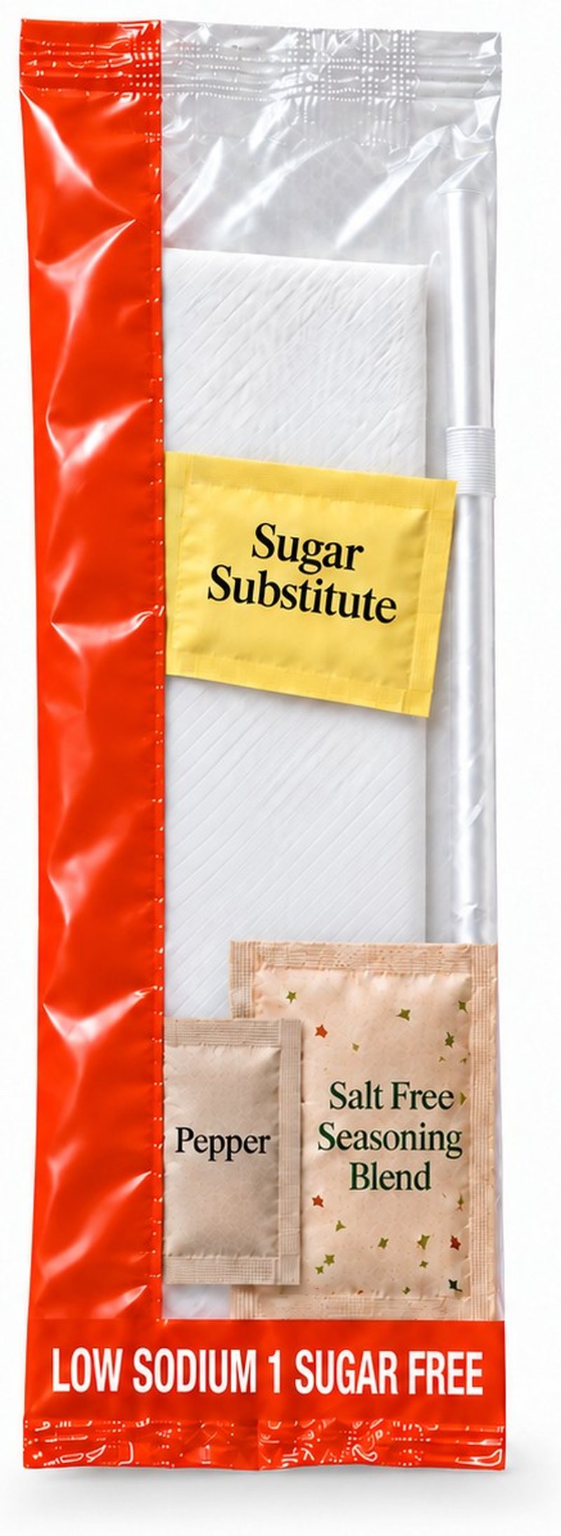 Orange Low-Sodium / Sugar-Free Pouch with Seasoning