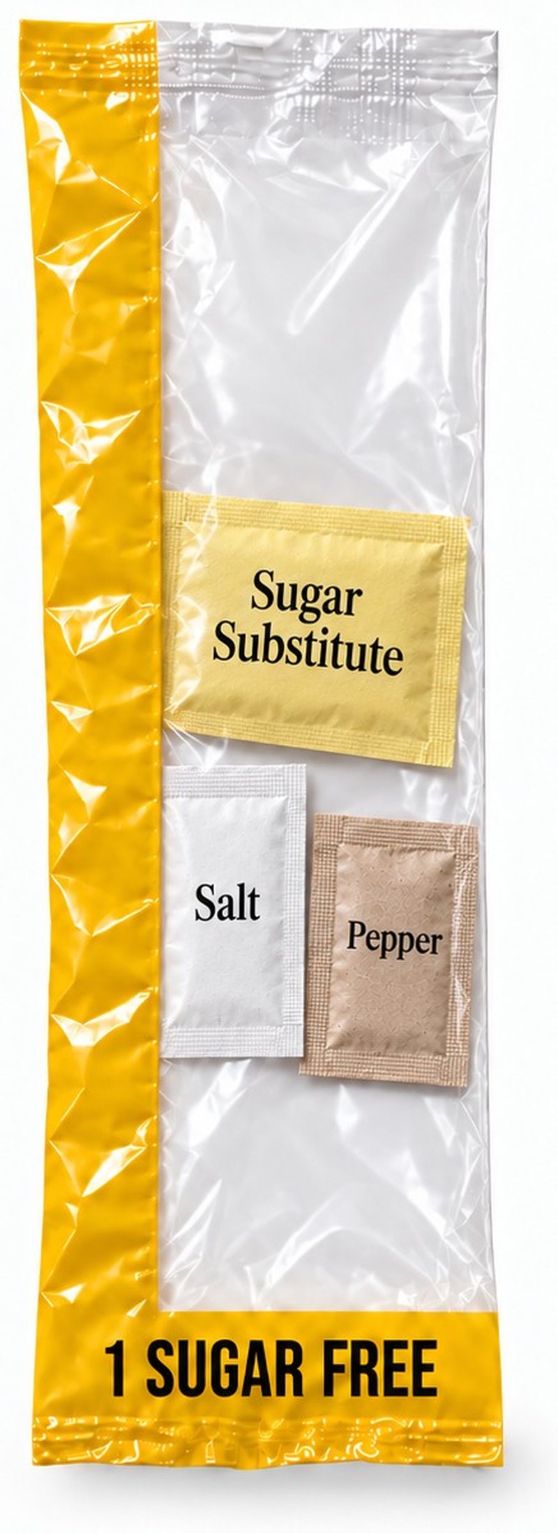 Yellow Sugar-Free Condiment Kit