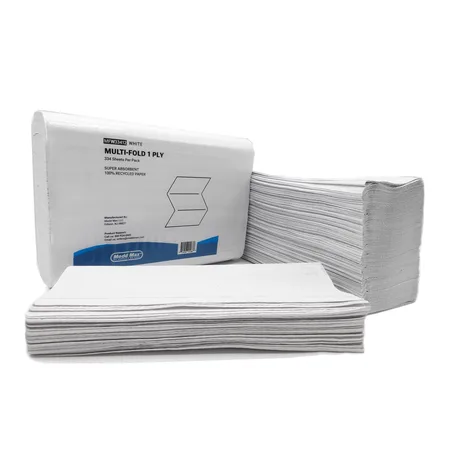 Multi-Fold Paper Towels, 9" x 9", White