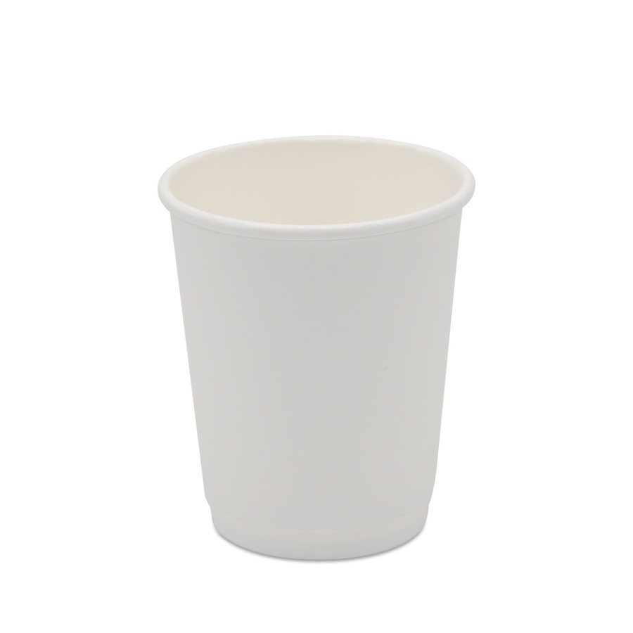 8 oz Double Wall Paper Cup, White