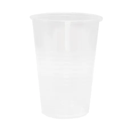 5 oz Plastic Drinking Cup, Ripple, Clear